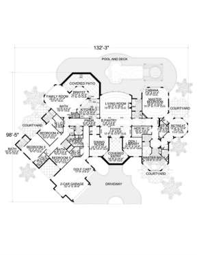 Floorplan 1 for House Plan #168-00014