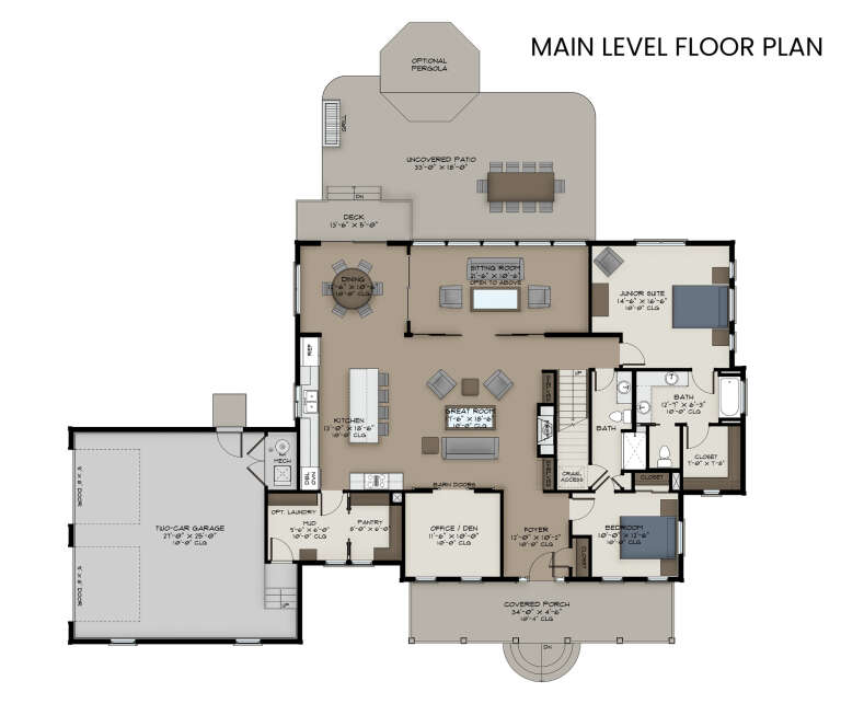 House Plan House Plan #32550 Drawing 1