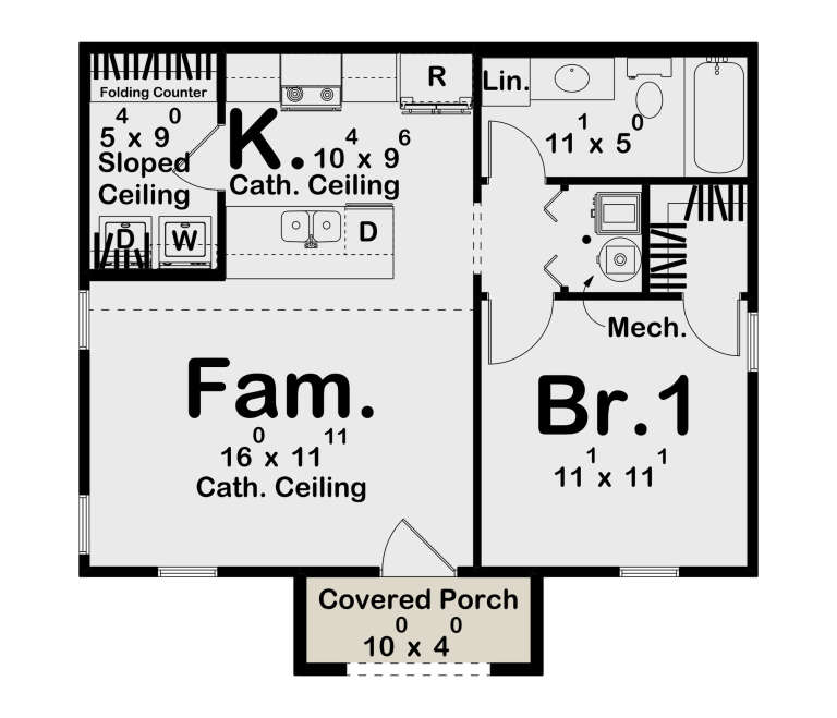 House Plan House Plan #32551 Drawing 1