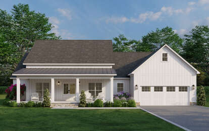Modern Farmhouse House Plan #8318-00415 Elevation Photo