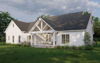 Modern Farmhouse House Plan #8318-00415 Elevation Photo
