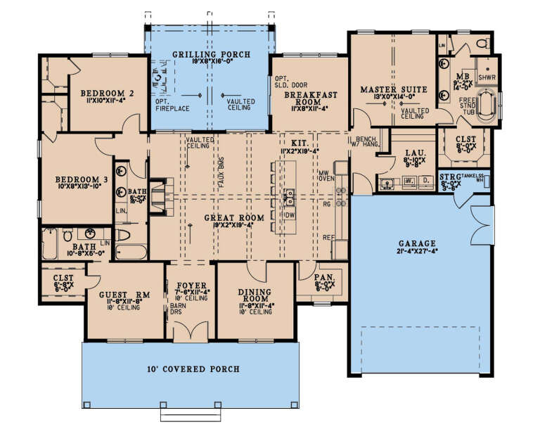 House Plan House Plan #32552 Drawing 1
