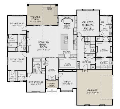 Main Floor  for House Plan #6849-00167
