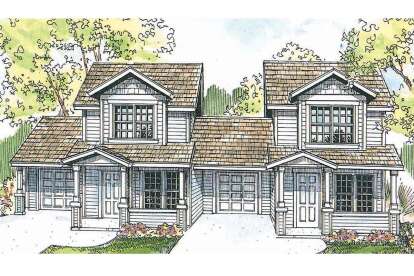 Craftsman House Plan #035-01113 Elevation Photo