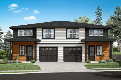 Modern House Plan #035-01115 Elevation Photo