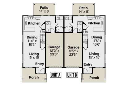 Main Floor  for House Plan #035-01116