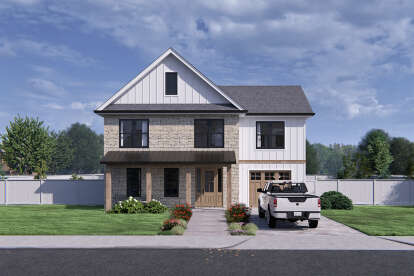 Modern Farmhouse House Plan #7174-00030 Elevation Photo