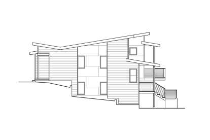 Modern House Plan #035-01117 Elevation Photo