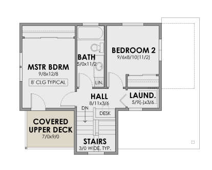 Second Floor for House Plan #7011-00003