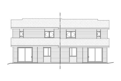 Modern House Plan #035-01119 Elevation Photo