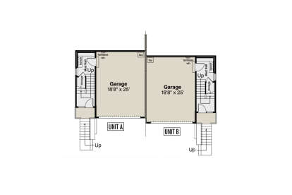 Lower Floor for House Plan #035-01119