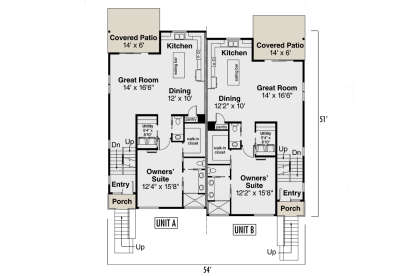 Main Floor for House Plan #035-01119