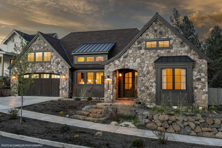 House Plan House Plan #32567 Angled Front Elevation