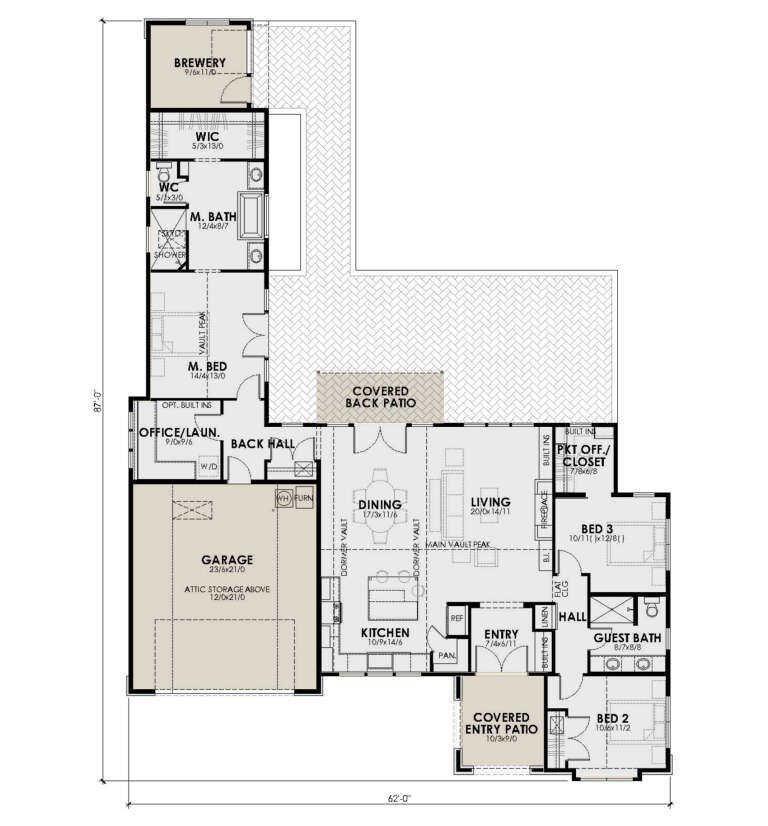 House Plan House Plan #32567 Drawing 1