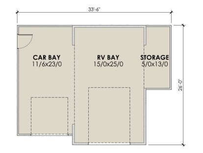Garage Floor for House Plan #7011-00006