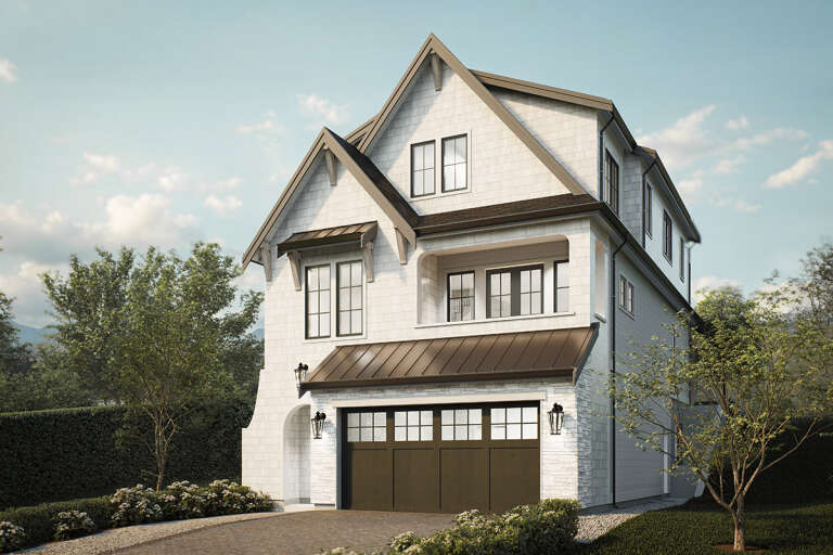 House Plan House Plan #32569 Angled Front Elevation