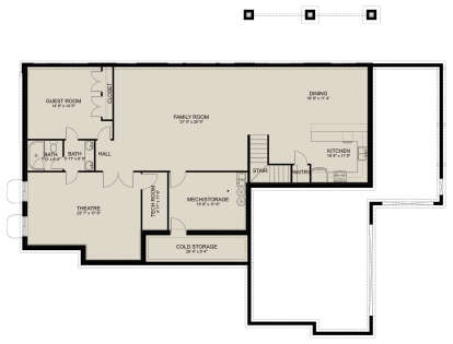 Basement for House Plan #2802-00351
