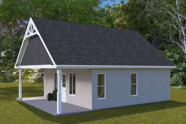 Cottage Plan - 784 Square Feet, 1 Bedroom, 1 Bathroom | Floor Plan ...