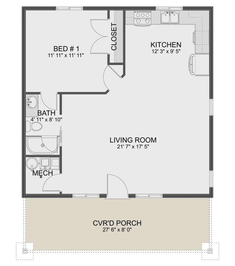 House Plan House Plan #32571 Drawing 1