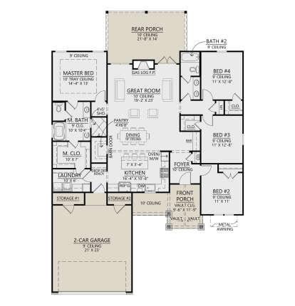 Main Floor  for House Plan #4534-00138