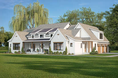 Modern Farmhouse House Plan #009-00434 Elevation Photo