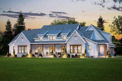 Modern Farmhouse House Plan #009-00434 Elevation Photo