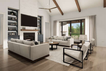 Modern Farmhouse House Plan #009-00434 Additional Photo