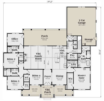 Main Floor  for House Plan #009-00435