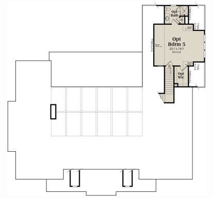 Optional Second Floor for House Plan #009-00435