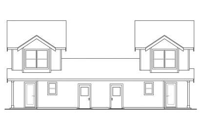 Craftsman House Plan #035-01121 Elevation Photo