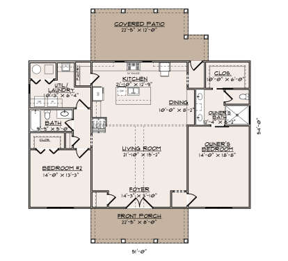 Main Floor  for House Plan #2080-00004