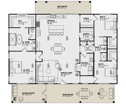 Main Floor  for House Plan #7174-00031