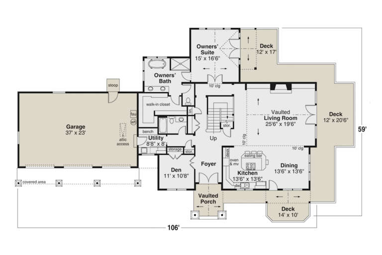 House Plan House Plan #32578 Drawing 1