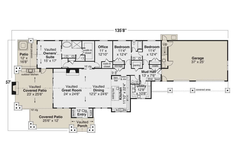 House Plan House Plan #32580 Drawing 1