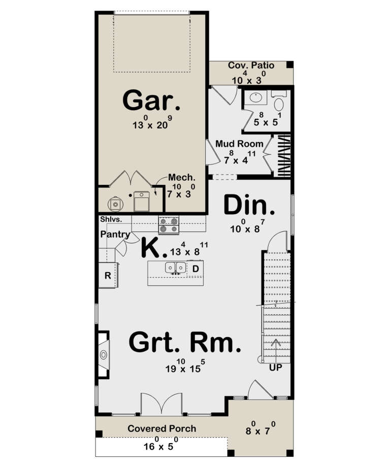 House Plan House Plan #32582 Drawing 1