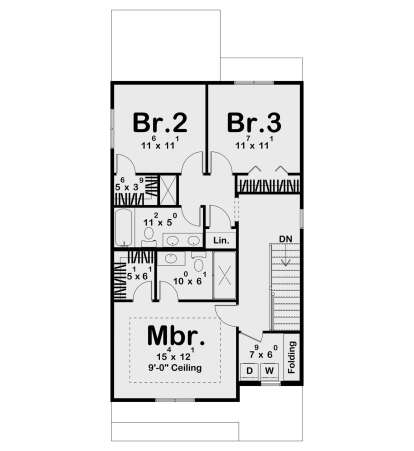 Second Floor for House Plan #963-01115