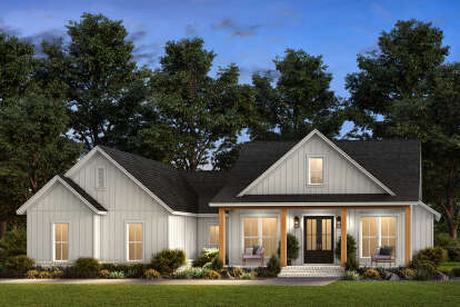 Modern Farmhouse House Plan #041-00383 Elevation Photo