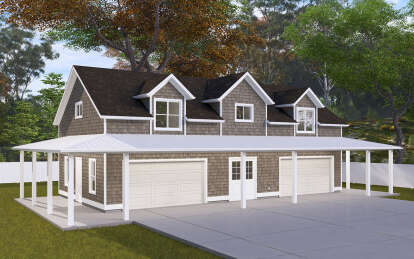 Country House Plan #2802-00355 Elevation Photo