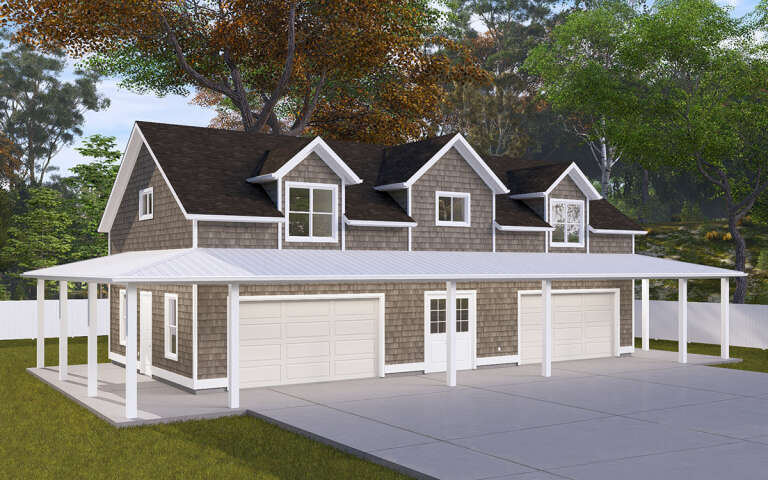 House Plan House Plan #32586 Angled Front Elevation
