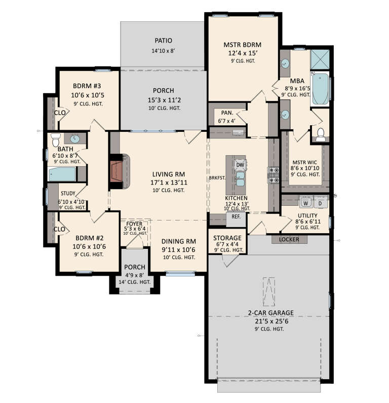 House Plan House Plan #32589 Drawing 1