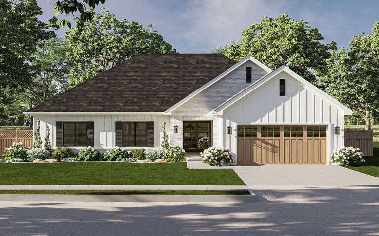 House Plan House Plan #32590 Angled Front Elevation