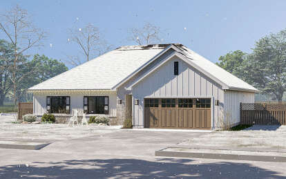 Modern Farmhouse House Plan #963-01116 Elevation Photo