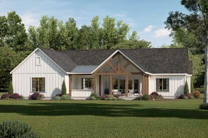 Modern Farmhouse House Plan #009-00436 Elevation Photo