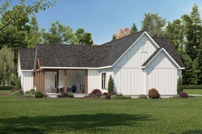 Modern Farmhouse House Plan #009-00436 Elevation Photo