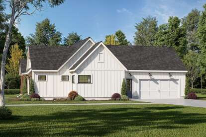 Modern Farmhouse House Plan #009-00436 Elevation Photo