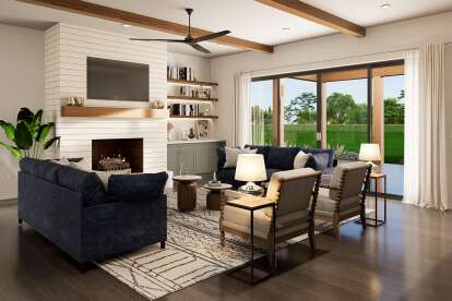 Modern Farmhouse House Plan #009-00436 Additional Photo
