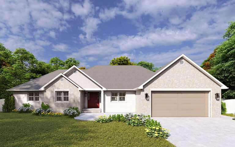 House Plan House Plan #32595 Front Elevation 