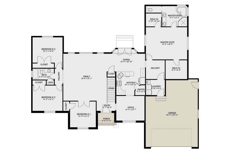 House Plan House Plan #32595 Drawing 1