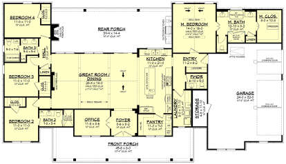 Main Floor  for House Plan #041-00384