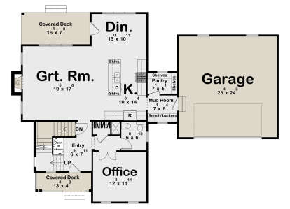 Main Floor  for House Plan #963-01117